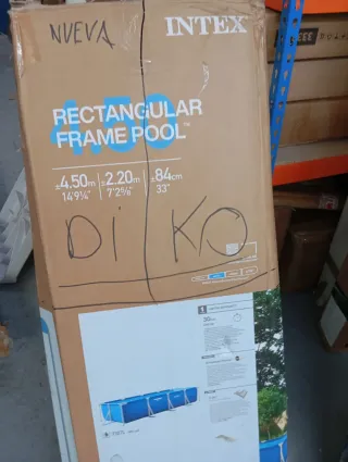 Piscina Desmontable Intex 450x220x84 rectangular