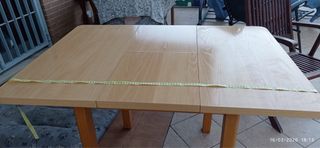 Mesa de madera extensible
