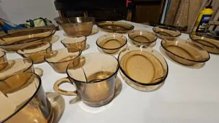 Vajilla Duralex Ámbar Vintage Cristal