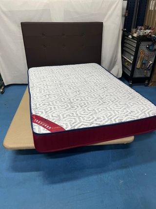 Base tapizada y colchón Viscoelástico135x190