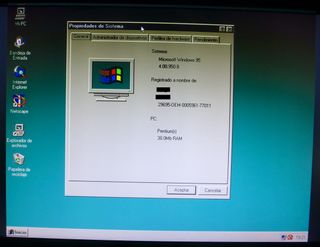 Retro PC HP Vectra VE 5/100 desktop. Pentium 100