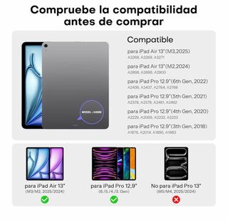 NUEVO OMOTON Funda Teclado iPad Air 13 M4