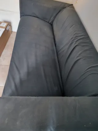 Sofá Cama Ikea Negro Tela