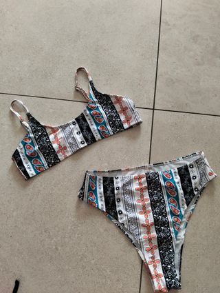 Bikini estampado multicolor