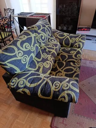 Sofá 3+2 plazas extensible tela