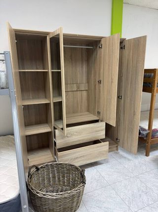 Pack Armario 4 Puertas + Espejo Barcelona
