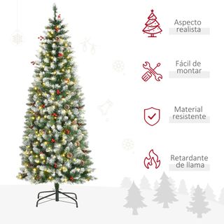 Árbol de Navidad Nevado Artificial 180 cm