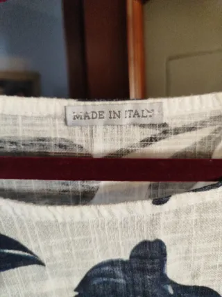 Camisa de lino con estampado floral