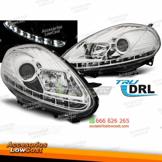 FIAT PUNTO EVO 10/09-12 CROMADO DRL LED