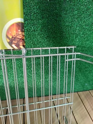 Habitex Parrilla de doble alambre cincado 35x35cm