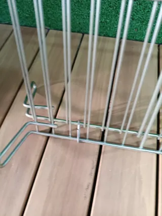 Habitex Parrilla de doble alambre cincado 35x35cm