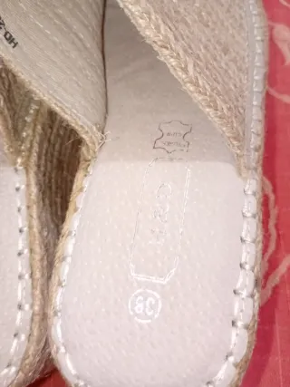 Sandalias esparto plataforma beige