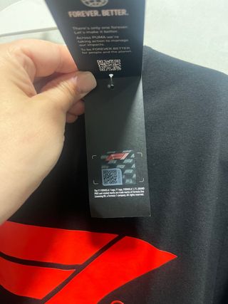 Camiseta Puma F1 Negra