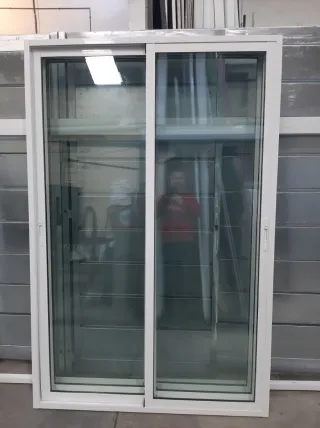 Ventanal corredero aluminio blanco