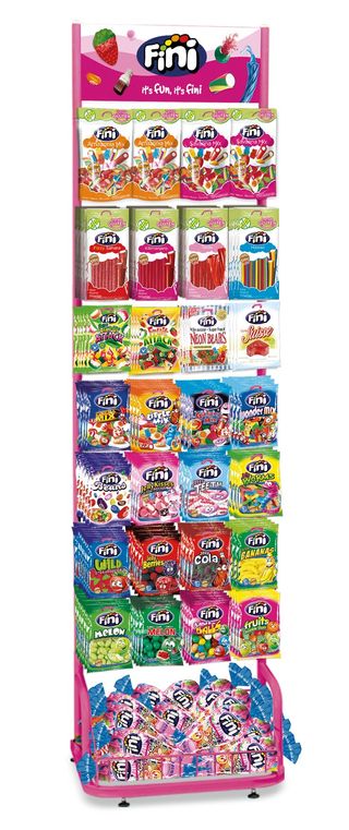 Expositor FINI metálico rosa ideal Hot Wheels