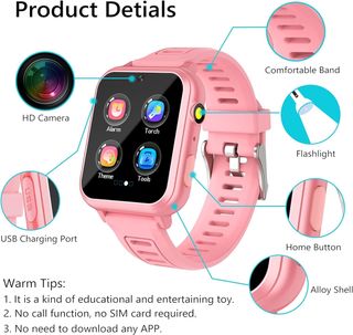 clleylise Reloj Inteligente Niños, Smartwatch Niño
