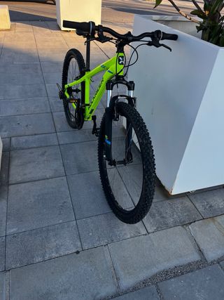 Bicicleta Rockrider ST100 Verde Neón