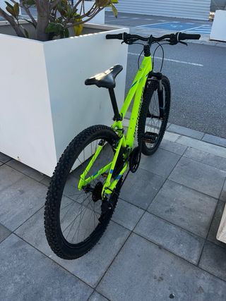Bicicleta Rockrider ST100 Verde Neón