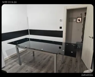 Mesa extensible cristal y metal 140hasta 240