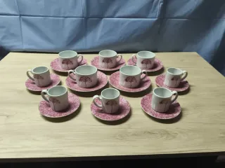 Juego de 10 Tazas y Platos Santa Clara