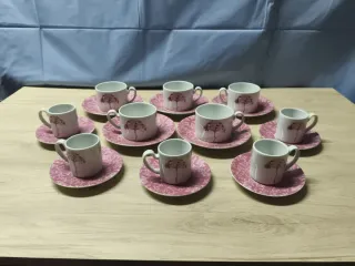 Juego de 10 Tazas y Platos Santa Clara