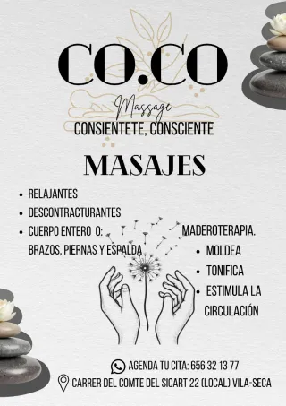 Co.CoMassage Consiéntete-Consciente Quiromasajista