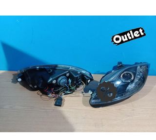 KJ FAROS PARA SEAT LEON ALTEA TOLEDO 04-09 LUZ DIURNA LED FO