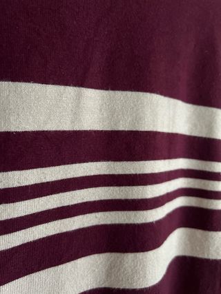 Jersey ANTEA rayas granate y beige talla 48