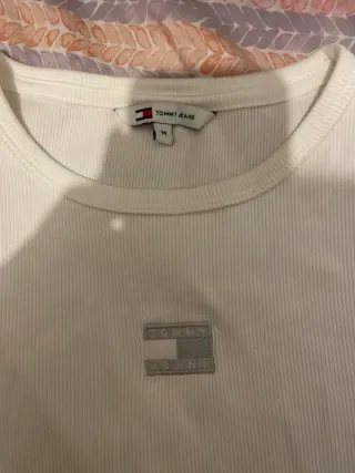 Camiseta Tommy Hilfiger Blanca Talla M