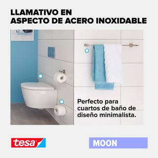 tesa Moon Percha de toallas moderna, apariencia de