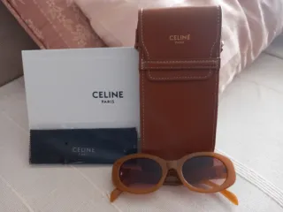 Gafas de sol Celine ovaladas naranjas