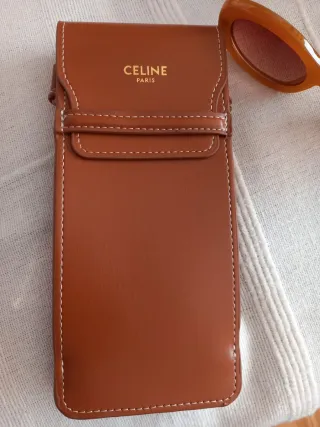 Gafas de sol Celine ovaladas naranjas