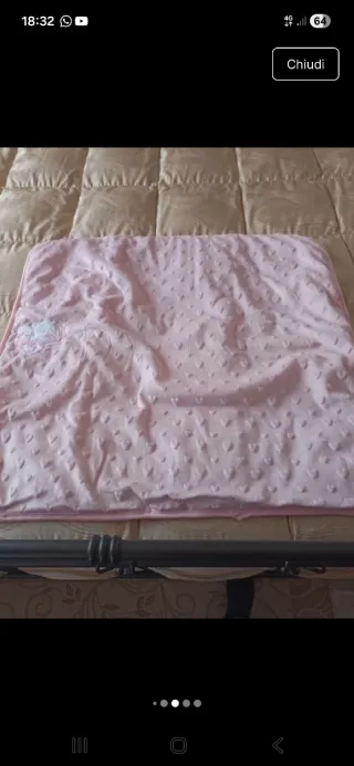 Sacco nanna rosa con cuoricini