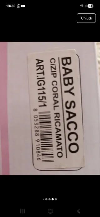 Sacco nanna rosa con cuoricini