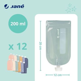 Jané Bolsas Reutilizables para Comida Bebé, 12 uni