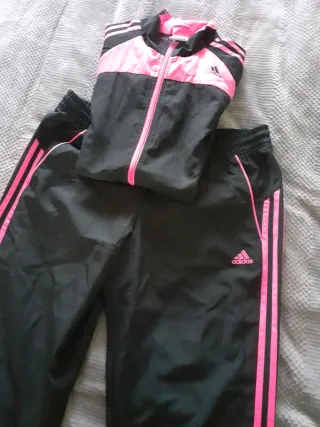 Chándal Adidas Negro y Rosa Original