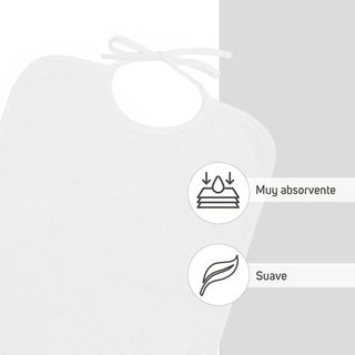 Ti TIN Baberos guardería grandes – Pack de rizo al