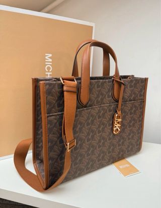 Bolso Michael Kors Marrón y Dorado