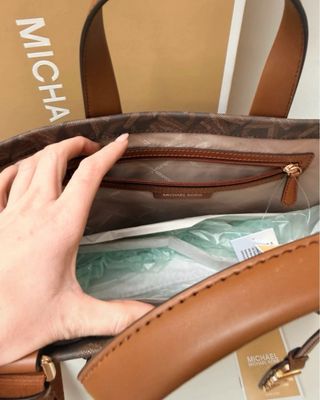 Bolso Michael Kors Marrón y Dorado