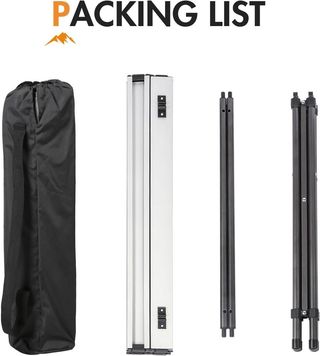 Mesa de Camping Plegable de Aluminio 70x70cm.