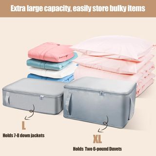 Euqvunn 2 Piezas Bolsas para Guardar Edredones Kit