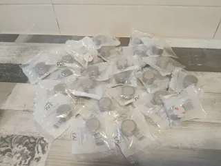 Tope de puerta adhesivo acero inoxidable 24x20