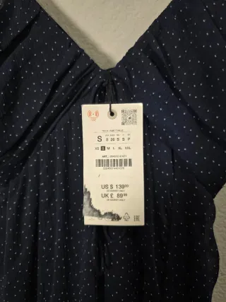 Vestido largo Zara lunares