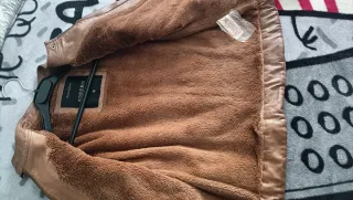 Cazadora de cuero con forro