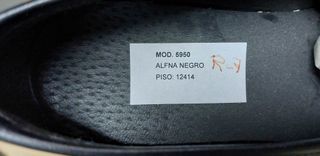 Mocasines de piel negros talla 39