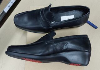 Mocasines de piel negros talla 39