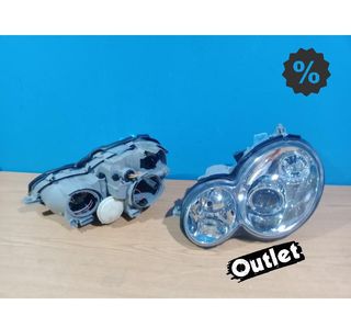 KJ FAROS MERCEDES CLASE C SPORT COUPE C203 01-04 FONDO CROMO