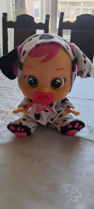Muñeca Bebé Llorón Dalmata