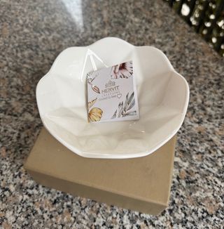 Ciotola decorativa Hervit Creations bianco. Napoli