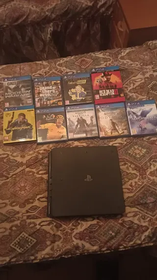 PS4 Pro 1TB Negra + 8 Juegos